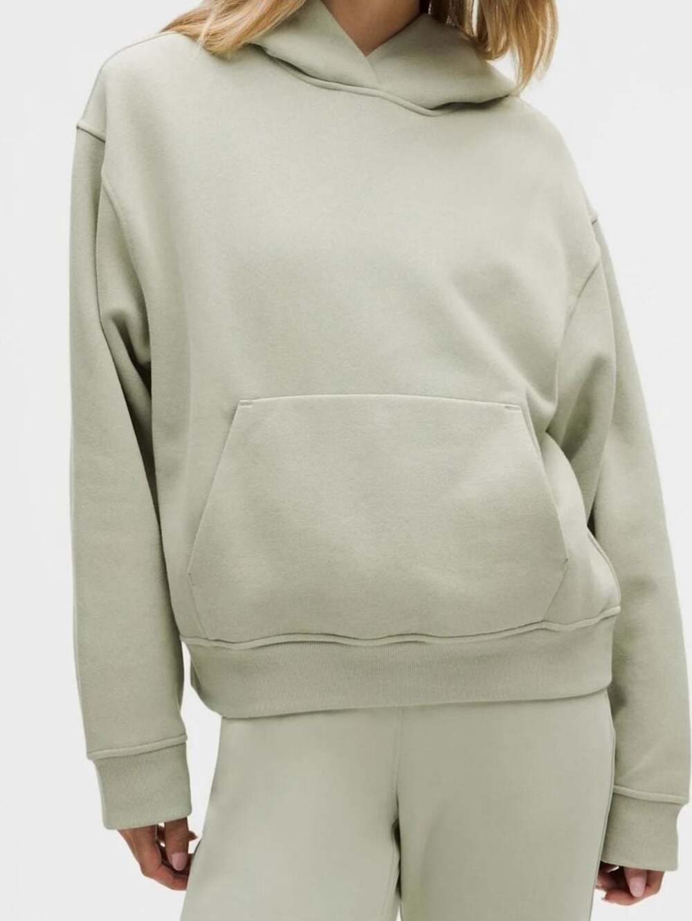 Lululemon Women's Steady State Hoodie NWT Fog Green Size MEDIUM